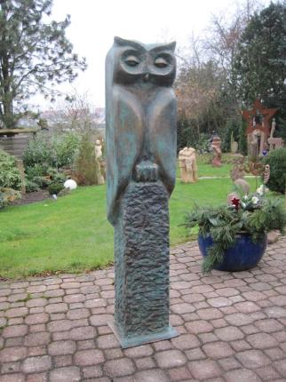 UHU-Skulptur Bronze -Unikat-