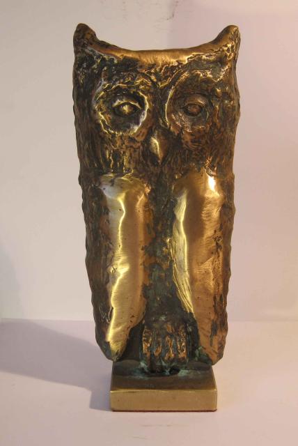 Bronzeskulptur Stilisierte Eule -limitierte Auflage-