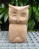 Gartenfigur Eule Stein Unikat
