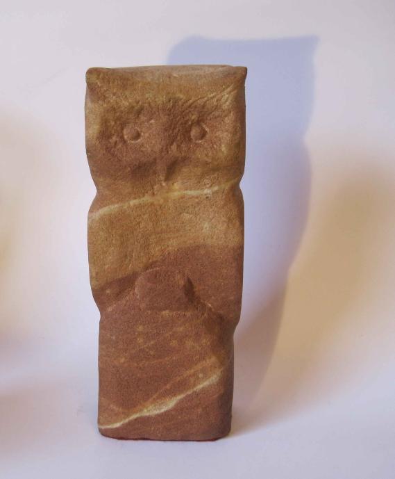 Kleine Skulptur Eule - Unikat -