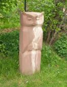 Gartenfigur Eule Sandstein outdoor Unikat